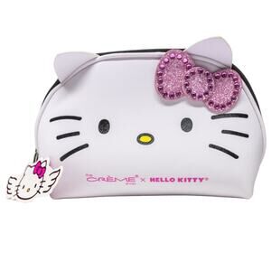 Makeup Bag HELLO KITTY Large Pink and White Cosmetic Case Travel Bag NWT
